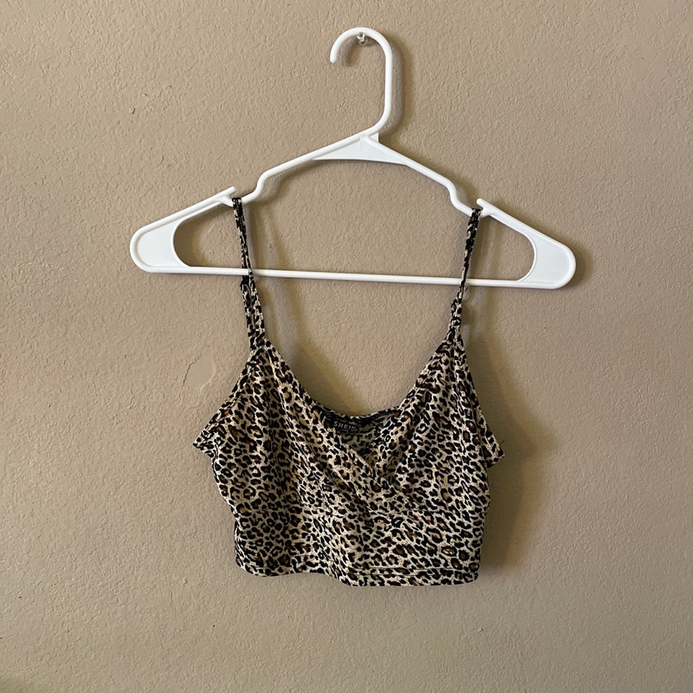 shein cheetah crop top!